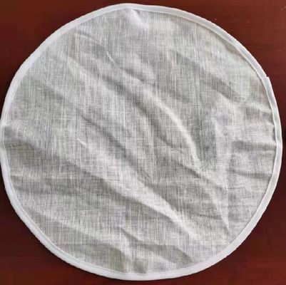 ขนาดรู 1 มม. FDA Cotton Filter Mesh Round Pad