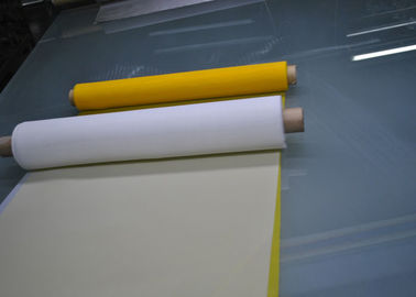 ใบรับรอง FDA พิมพ์ตาข่ายหน้าจอโพลีเอสเตอร์สีขาวและสีเหลือง