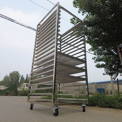 ราคาดี อาหารเกรด 20 ชั้น สแตนเลส ถั่ว หนาว Racks bakery trolley with trays ออนไลน์