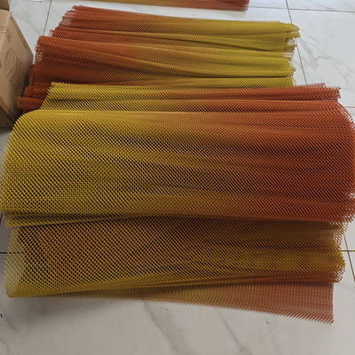 ราคาดี Customized Double tone  Aluminium Chain Link Wire Mesh coil Curtain ceiling  for Hotel or restaurant interior  architectural decoration ออนไลน์