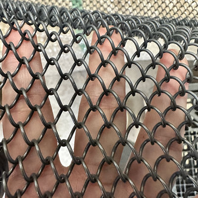 ราคาดี Graphite black  Aluminium Chain Link Wire Mesh coil Curtain ceiling  for Hotel or restaurant interior  architectural decoration ออนไลน์