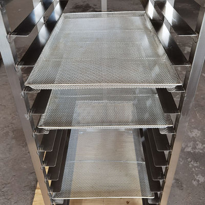 ราคาดี Custom Size Food Grade 304 Stainless Steel Drying Rack Trolley for 600x400 Trays ออนไลน์