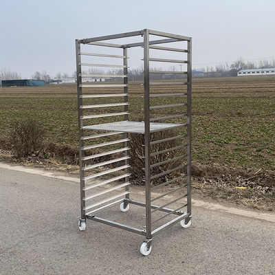 ราคาดี Customized Size Stainless Steel 201 304 Tray Rack Cart Trolley for Drying Baking ออนไลน์