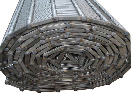 ราคาดี ตาเหล็กคาร์บอนเชื่อมโยงตาข่ายสายพานลำเลียง / ห่วงเข้าร่วมลวดเข็มขัดสำหรับเครื่องบรรจุหด ออนไลน์