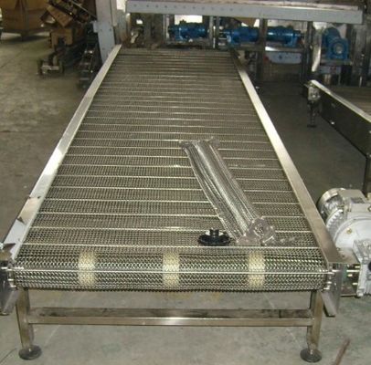 ราคาดี 25.4mm Pitch 304 SGS Steel Mesh Conveyor Belt With Chain Link ออนไลน์