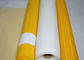 ผ้ากรอง Monofilament สีขาว / เหลือง, หน้าจอผ้าตาข่ายความกว้าง 258 ซม