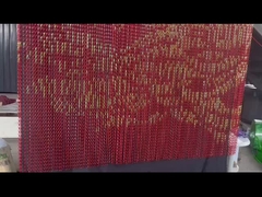 สีที่กําหนดเอง การตกแต่งกระปุกสองตัว อลูมิเนียม สายโซ่ Link Mesh