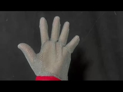 ถุงมือวงแหวนผสมผสานสายไนลอน สแตนเลส