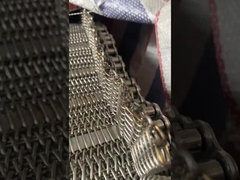 อาหารเกรดเหล็กไร้ขัดเหล็ก โลหะ Wire Mesh Chain Conveyor Belt สําหรับอุโมงค์เตาอบ
