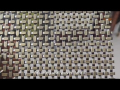 ตาข่ายสแตนเลสสตีลถักทอเกรด 304 316 สำหรับงานสถาปัตยกรรม ตกแต่งอาคารภายนอก เพดาน