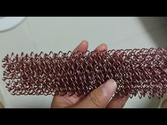 โลหะ Mesh ผ้าม่าน ทองแดง ปลายแขวน Wire Mesh ห้องแบ่งสําหรับเพดาน
