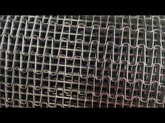 ผงผึ้ง Flat Wire Mesh คอนเวียร์เบลท์ สําหรับการประมวลผลอาหาร ถังอุโมงค์