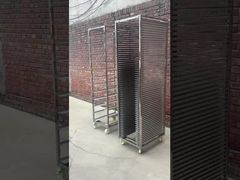 ร้านเบเกอร์ 6 12 15 32 ชั้น รถเข็นเบเกอรี่สแตนเลสสตีล ชั้นวางถาดอบ