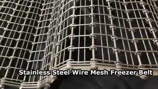 SS304 Chain Link Eye Flex สายพานตู้แช่แข็งลวดตาข่ายสแตนเลส 1.5-3.0 มม. ขอบโซ่