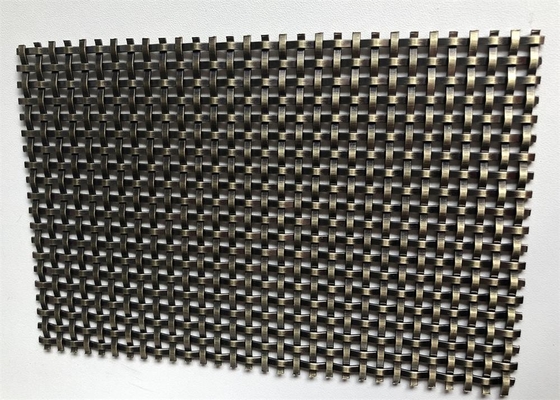 ราคาดี Pre Crimped สแตนเลสทองแดงชุบทอลวดตาข่ายสำหรับ Hallway Wall ออนไลน์