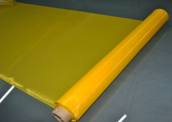 ตาข่ายพิมพ์สกรีนโพลีเอสเตอร์ 47T ขนาด 62 นิ้ว สีเหลือง สำหรับสิ่งทอ