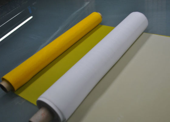 ตาข่ายพิมพ์หน้าจอโพลีเอสเตอร์ 100% สีขาวขนาด 45 นิ้ว, 80T-48 Count