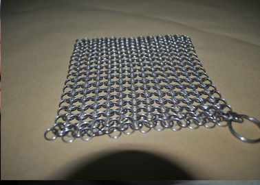 ราคาดี ห้องครัว 304 สแตนเลส Chainmail ขัดพื้นสี่เหลี่ยมผืนผ้า 10 มม. ขนาดที่กำหนดเอง ออนไลน์