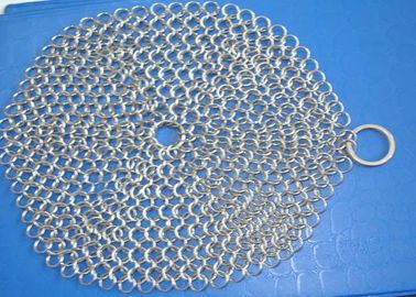 ราคาดี 304 7 * 7 สแตนเลส Chainmail ขัดพื้นเหล็กหล่อทำความสะอาดสำหรับอาหารเกรด ออนไลน์