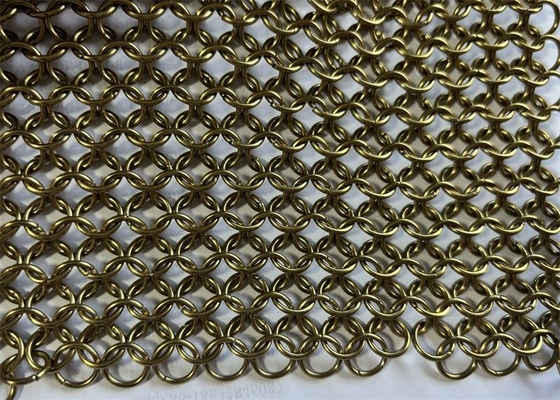 ราคาดี สีทองตกแต่ง 316l สแตนเลสแหวน Mesh สายพันธนาการ ออนไลน์