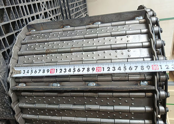 หนา 3 มิลลิเมตร คาร์บอนสแตนเลสเพลท คอนเวียร์แบนด์กับ Baffle สําหรับเครื่องทําความสะอาดชิป