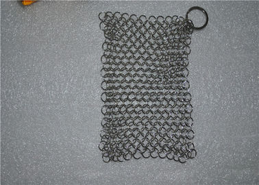 ราคาดี 304 6 * 8 นิ้วสแตนเลส Chainmail ขัดพื้น / Chainmail เหล็กหล่อขัดพื้น ออนไลน์