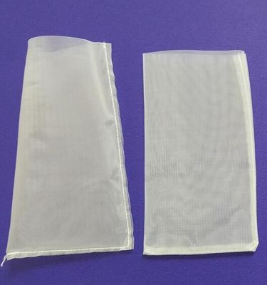 ไมครอนไนลอนตาข่ายกรองถุงขัดสนจักรเย็บผ้าขอบไนล่อน 100% Monofilament