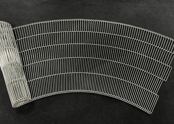 ราคาดี 304 316L สแตนเลสโค้ง Mesh เข็มขัดบันได เข็มขัดขนส่ง ออนไลน์