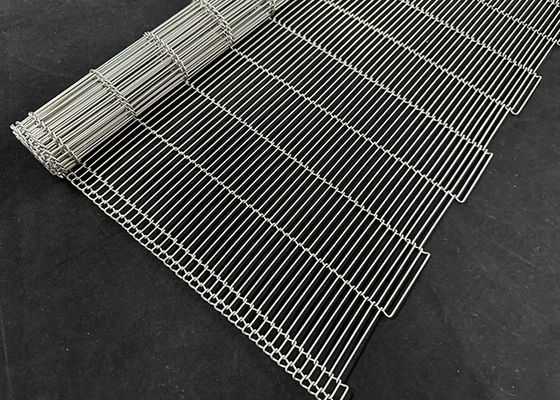 อาหาร ช็อกโกแลต Enrober สแตนเลส Flat Flex Wire Mesh คอนเวียร์แบนท์