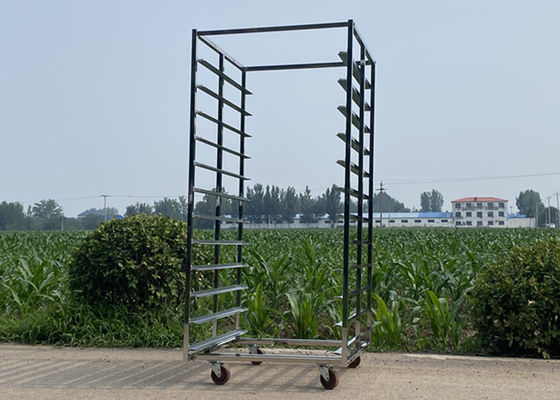 สายสองสายที่มีเบรคและไม่มีเบรค สแตนเลส 201 304 316 / อลูมิเนียม Rack Trolley
