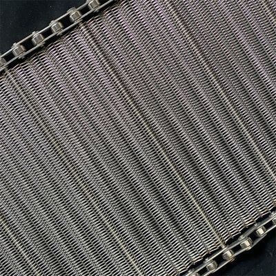 สแตนเลส สไพร่ สาย Mesh เข็มขัด Balance สาย Mesh เข็มขัด Weave กับโซ่สําหรับคอนเวียร์
