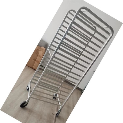 Customzied Commercial Aluminum Alloy Sheet Pan Rack Trolley สําหรับรถขนมปังแผ่น 18x26 นิ้ว