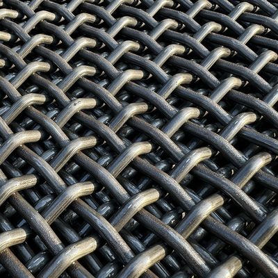 ราคาดี เหล็กแมนแกนเนส 65Mn เหมืองสั่นสะเทือน Crimped Braided Screen Filter Mesh สําหรับทรายหินหินหินหินบด ออนไลน์