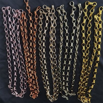 หน้าจอบินเมทัลลิคแขวนอลูมิเนียมเบ็ดห่วงโซ่ตกแต่งม่านตกแต่งสำหรับห้องอาหาร