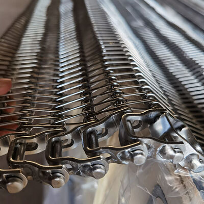 ราคาดี ขนาดที่กําหนดเอง 304 สแตนเลส สายกลมกรีดสาย Mesh คอนเวียร์เบลท์สําหรับการเย็นขนมปัง ออนไลน์