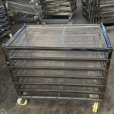 Removable Stainless Steel Drying Dehydrate Rack Shelves Cooling Trolley Rack Trolley