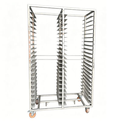 Commercial Heavy Duty สแตนเลส sus 304 sus 316 Enclosed Cooling Rolling Baking Pan เตาอบรถเข็นชั้นวางรถเข็นอาหารเบเกอรี่ถาดแร็ค 600x400