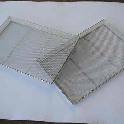 Vegetable Dehydration Drying Wire Mesh Tray 304 Food Grade 10-15mm Hole Custom Size