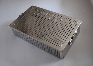 ราคาดี 48x25x6cm ตะกร้าลวดตาข่ายทางการแพทย์ทางการแพทย์ 1 มม. ความหนา 5 มม. เส้นผ่าศูนย์กลางรู ออนไลน์
