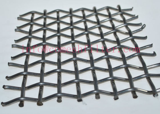 304 Crimped ทอสแตนเลสลวดตาข่าย 2 ตาข่าย 11 มิลลิเมตรรูรับแสง