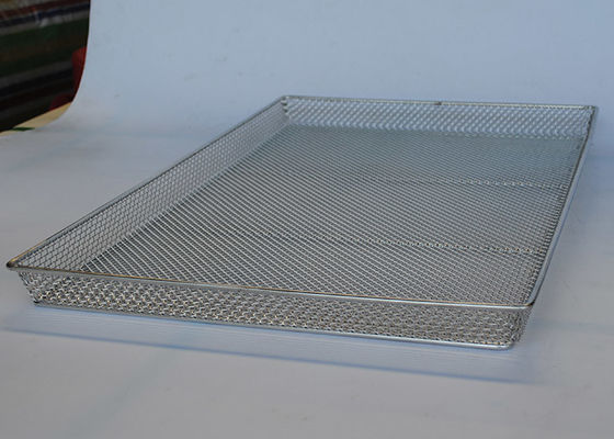 650mm X 460mm 1mm ถาดลวดตาข่ายสำหรับเนื้อผลไม้