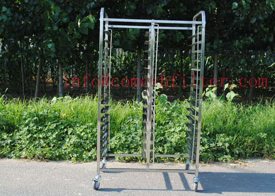 ราคาดี Double Line 15 Tier Sheet 1.5mm Stainless Steel Rack Trolley ออนไลน์