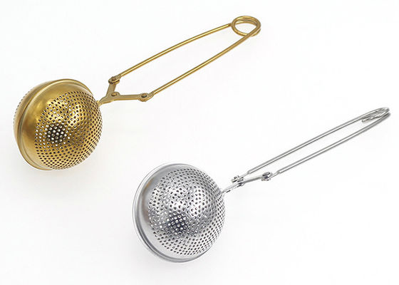 100x65mm FDA 304 สแตนเลสสตีลชาบอล Infuser ลวดตาข่ายกรอง