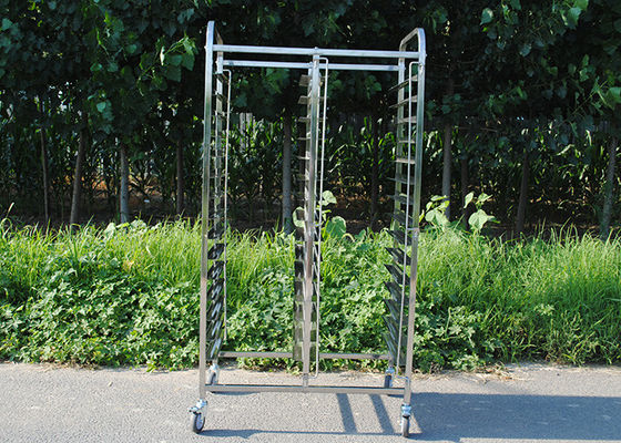 อุปกรณ์ในครัว 0.5mm FDA Stainless Steel Rack Trolley