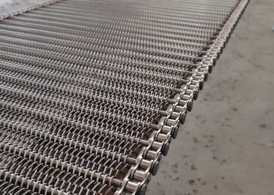 Chain Link Spiral Freezer / Drying 310 สายพานลำเลียงลวดตาข่ายสแตนเลส
