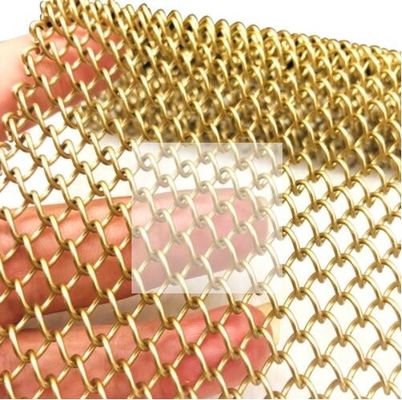 ราคาดี Golden Chain Link ม่านตาข่ายโลหะสำหรับห้องแบ่งตกแต่ง ออนไลน์