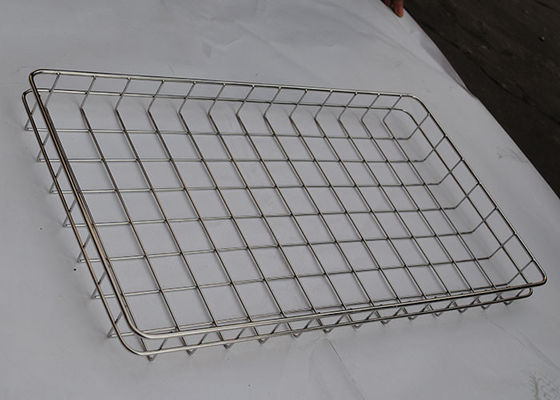 ราคาดี Resuable 304 FDA 3mm Stainless Steel Wire Mesh Tray Baking Bread ออนไลน์